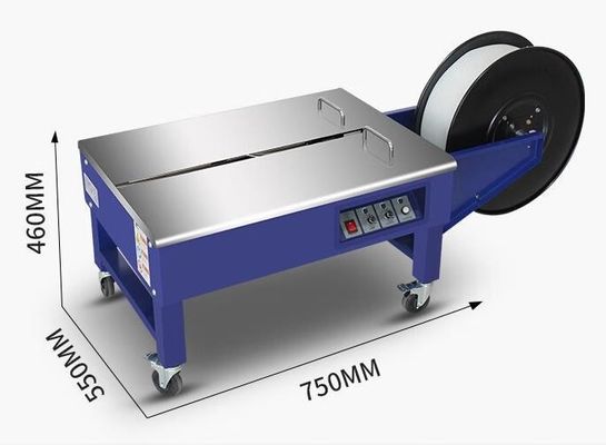 750mm Work Table Electric Strapping Machine with High Low Platform and Poly Pack PP Belt