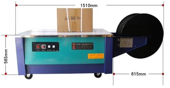 Semi Automatic PP Strapping Machine for Carton Box Packing YF90-1 Low Platform Model