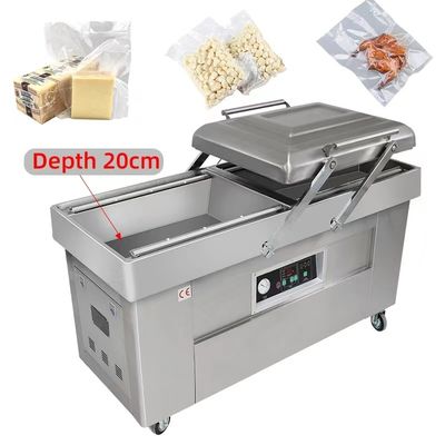 Seafood Rice Meat Bacon Vegetable Vacuum Packing Machine Double Chamber Groove Other