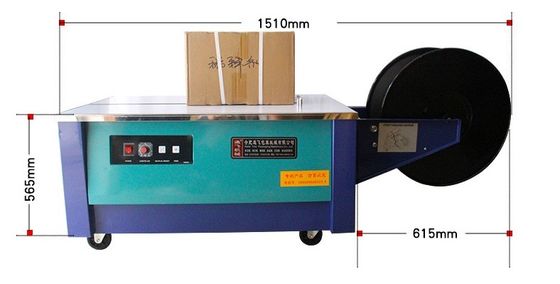 Paper Packaging Semi Automatic High Low Table PP Poly Strapping Machine With CE Certified