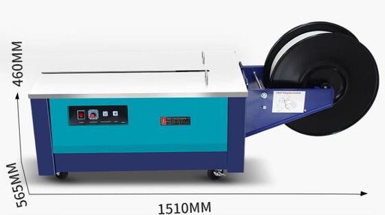 Paper Packaging Semi Automatic High Low Table PP Poly Strapping Machine With CE Certified