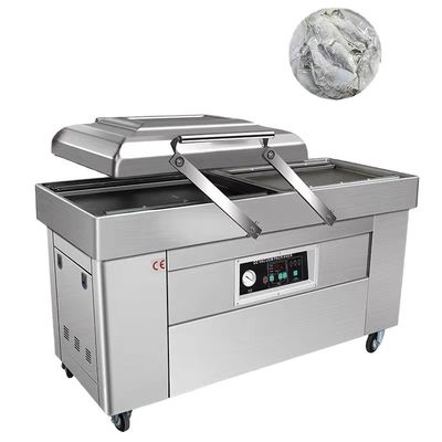 1500W Driven DZ-400 Double Groove Chamber Smoked Meat Bread Vacuum Packing Machine With Nitrogen Gas