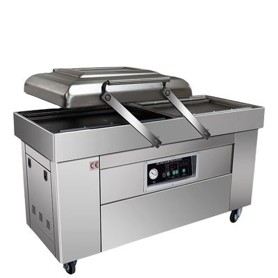 1500W Driven DZ-400 Double Groove Chamber Smoked Meat Bread Vacuum Packing Machine With Nitrogen Gas
