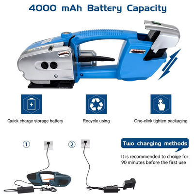 13-16mm PET PP Belt Strapping Machine with Battery Power and Adjustable Strap Thickness