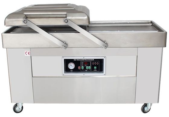 Easy to Operate 2024 Stainless Steel Double Chamber Vacuum Packing Machine For Whole Chicken Long Fish With CE