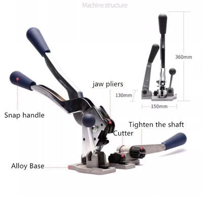 Three-in-one Manual Strapping Tools for 13mm PP Belt Textiles Industry Must-Have