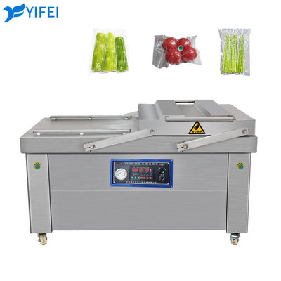 Double Chamber Vacuum Sealer for Animal Feed Chocolate Pickles Tenderloin Lamb Bread