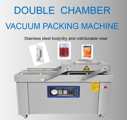 Easy to Operate DZ-700/2S Double Chamber Vacuum Sealer for Dry Fruit and Frozen Pizza