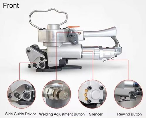Large Tension Portable Handheld Strapping Tool with Friction and Welding Sealing Strap