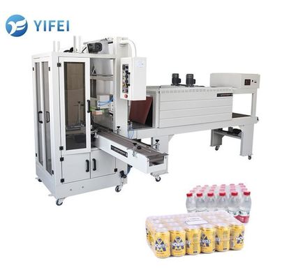 1400W Heat Sealing Thermal Shrink Tunnel Sleeve Wrapping Machine for Beverage Packaging