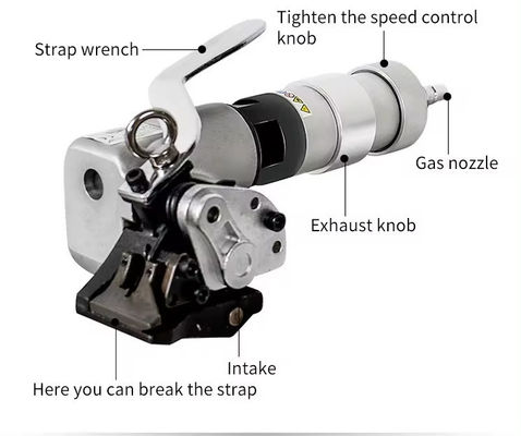 FTL-S19 32mm Pneumatic Metal Band Steel Strapping Tensioner Tool for 0.6-1.2mm Strap Width