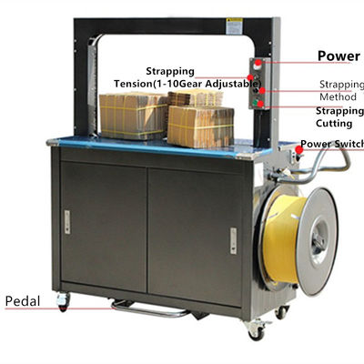 1300*700*1600cm Automatic PP Roll Strap Strapping Machine for Carton Box Packing