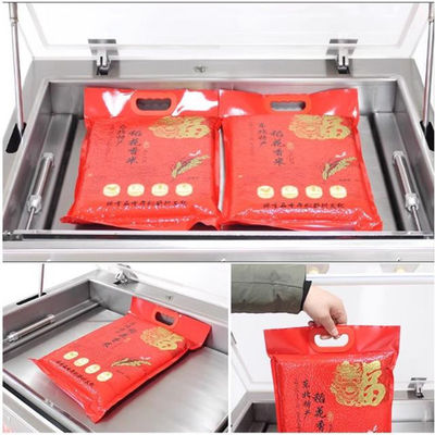 Customized CE Certification Automatic Double Sided Shape Vacuum Packaging Machine for 5KG/10KG Rice