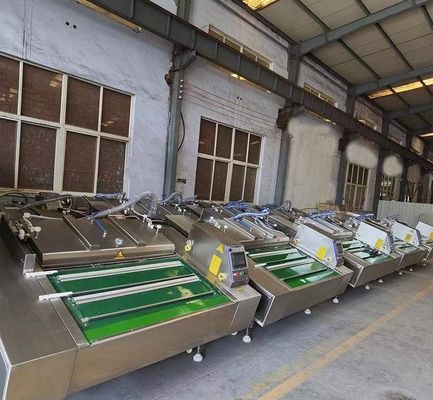 Automatic Continous Rolling Belt Type Vacuum Packaging Machine for Fruit Meat Fish Chicken