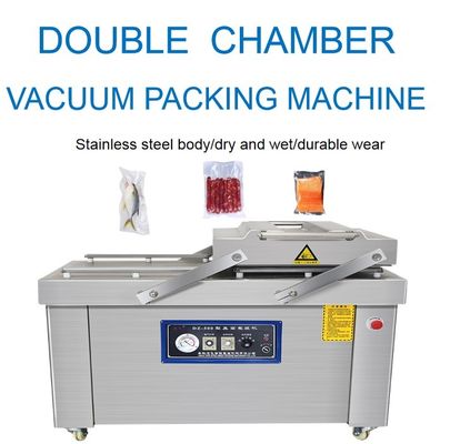 Double Chamber Vacuum Packing Machine for Whole Chicken Fish Meat Fruit and Vegetable