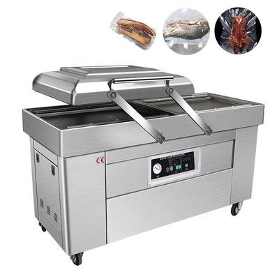 Electric Driven Double Chamber Vacuum Packing Machine for Meat and Nuts Preservation