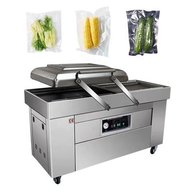 Electric Driven Double Chamber Vacuum Packing Machine for Meat and Nuts Preservation