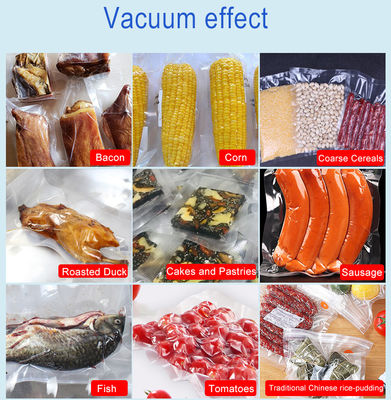 Food Vacuum Packing Machine with Double Flatbed Chamber and 400mmx10mm Sealing Strip