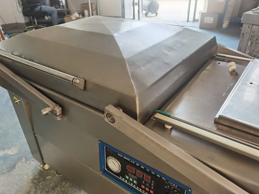 2200W Pump Rate 100m3/h Fish Steak Meat Vacuum Packaging Machine with Double Chamber
