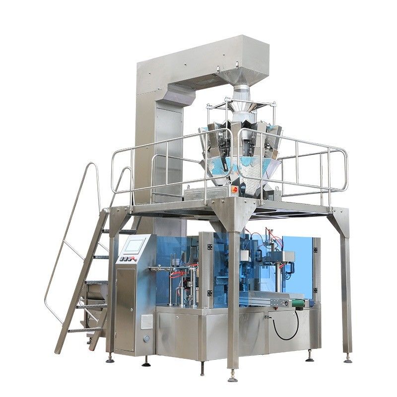 20-70 Bags Per Minute Electric Driven Doypack Packing Machine for Popcorn Pasta Oats