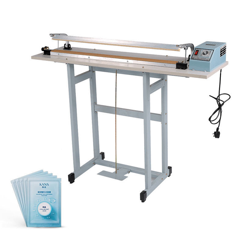 Through Type Foot Pedal Bags Pedal Sealing Machine with Food Grade Cutter and Sealer