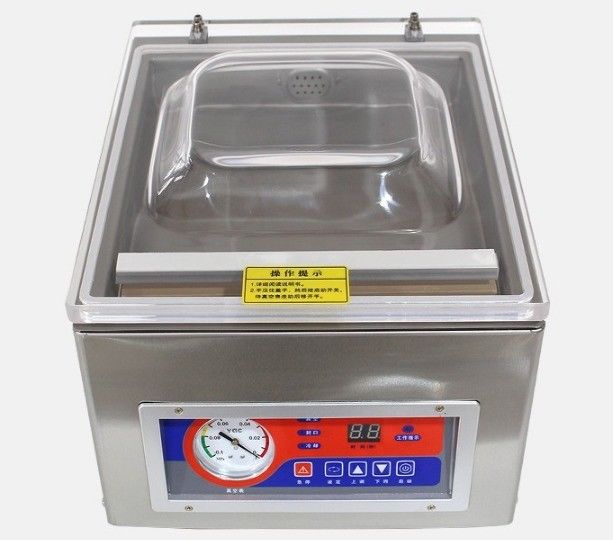 Stainless Steel Single Chamber Vacuum Sealer 41*32*29 for Food Beverage Packaging Line