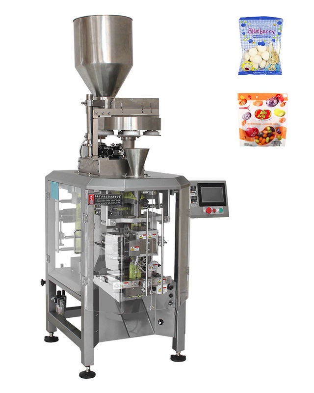 350 KG Nuts Packing Machine with Measuring Cup 3-sides Sealing Bag and Heat Sealing Form
