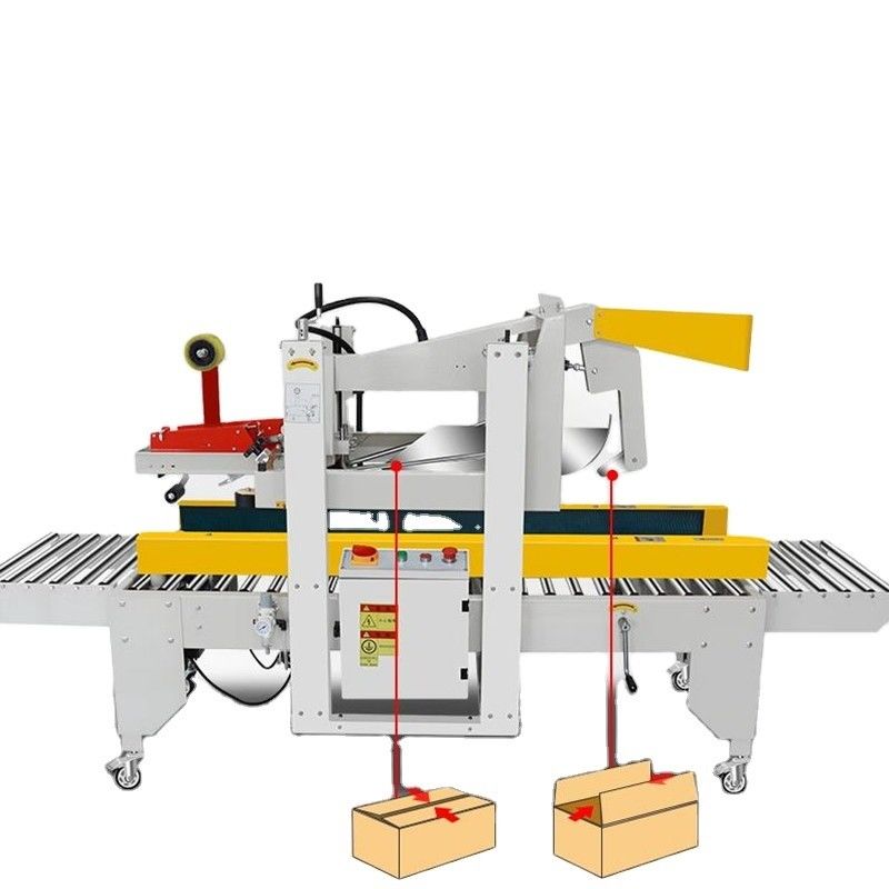 Full Auto Flaps Folding Sealing Adhesive Tape Carton Sealer Machine for Paper Packaging