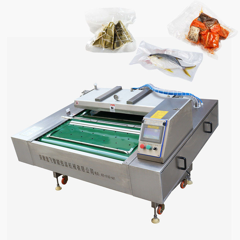 220V/380V Voltage Food Continuous Belt Type Vacuum Sealer Machine for Bags Packaging