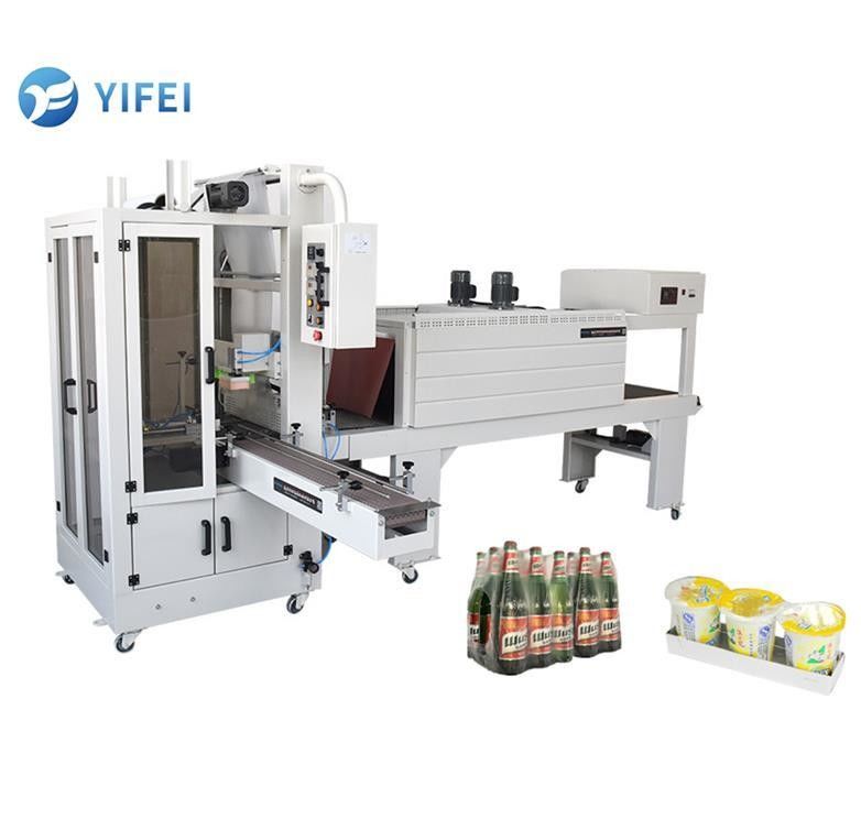 Automatic Grade PET Bottle Shrink Wrap Machine with Tension Welding and PE Heat Tunnel