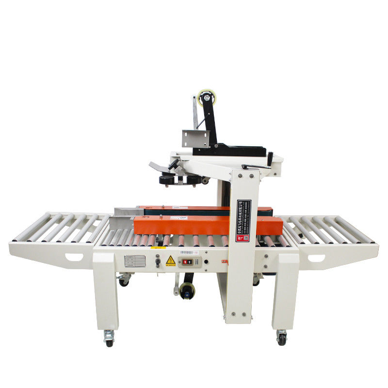 Compact and Durable Semiautomatic Corner Side Edge Carton Box Taping Sealing Machine