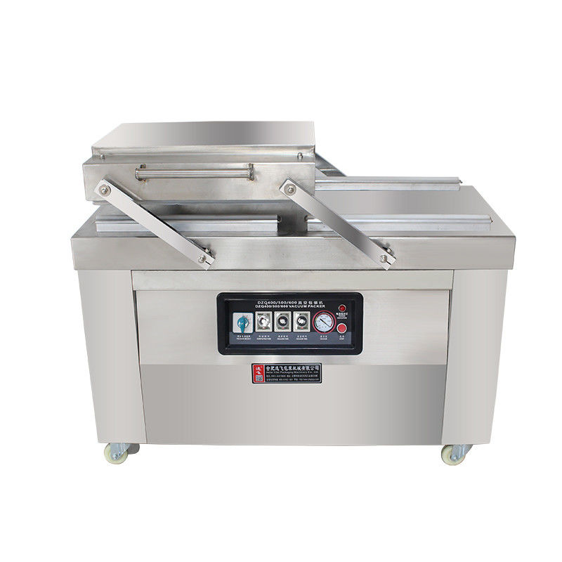 Commercial Semi Automatic DZ 400 Double Chamber Vacuum Sealer for 4Pcs Sealing Strips