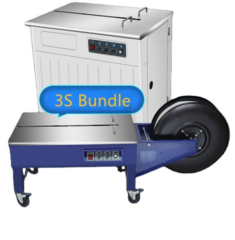 750mm Work Table Electric Strapping Machine with High Low Platform and Poly Pack PP Belt
