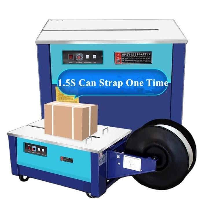 Semi Automatic PP Strapping Machine for Carton Box Packing YF90-1 Low Platform Model