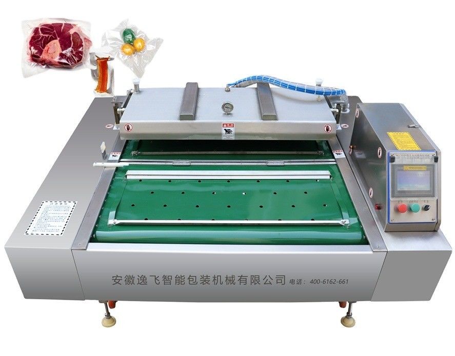 Sealing Length 1000mm YF-1000S Belt Conveyor Vacuum Packing Machine for Fruit Meat
