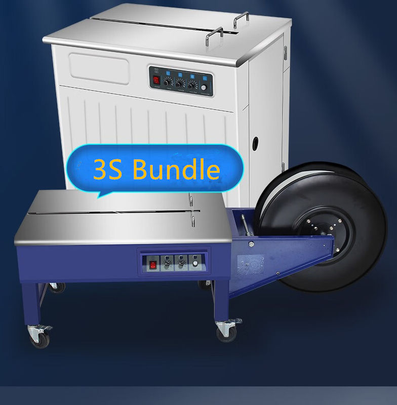 Printing Shops Strapping Speed 3S/Belt High Low Table Semi Auto Manual PP Belt Bundling Strap Packing Machine