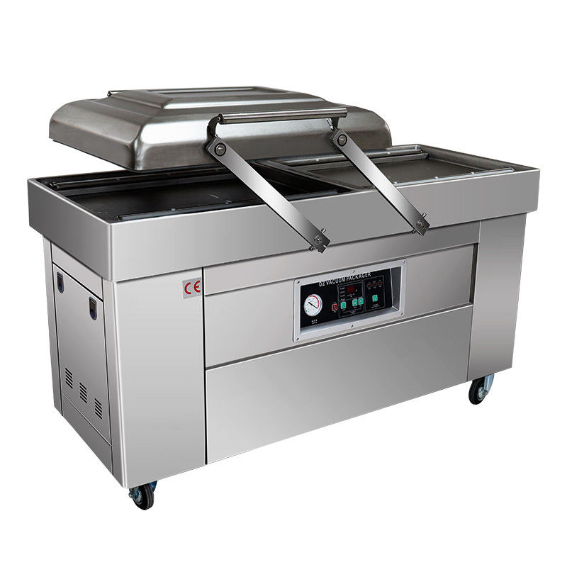 Easy to Operate 2024 Stainless Steel Double Chamber Vacuum Packing Machine For Whole Chicken Long Fish With CE