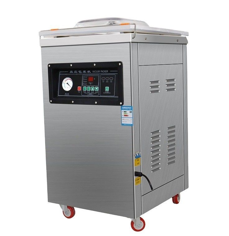 Vertical Single Chamber Food Vacuum Packing Machine For Frozen Meat 60*52*15cm Chamber Size