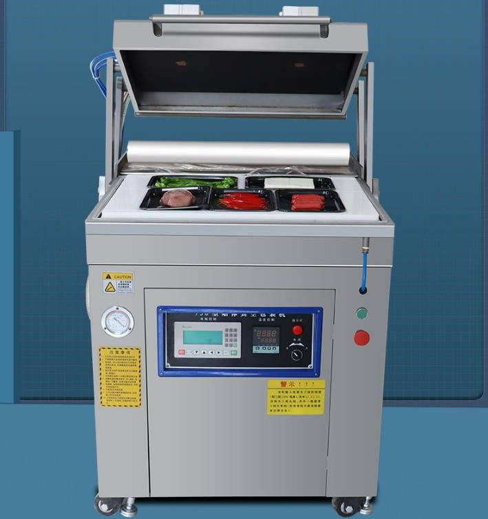 Advanced Technology Vacuum Skin Packaging Machine for Beef Steak Sea Fish and Chicken
